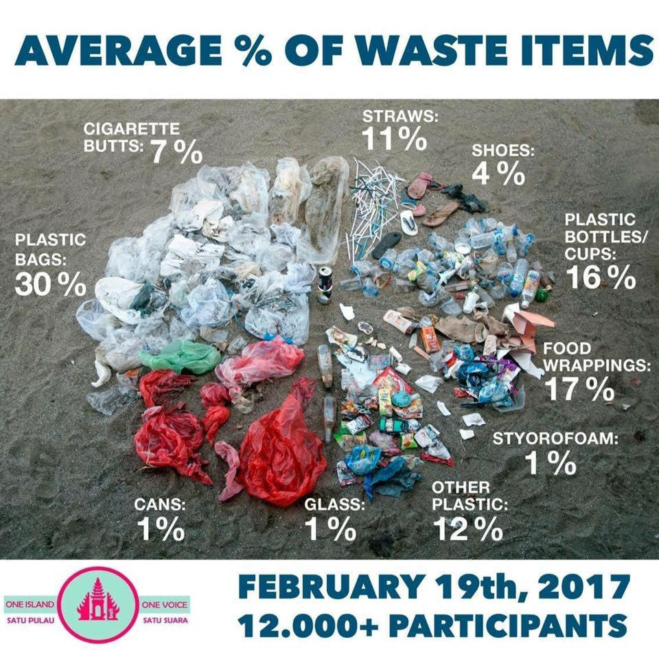 Biggest Bali Beach Clean Up on February 19th 2017