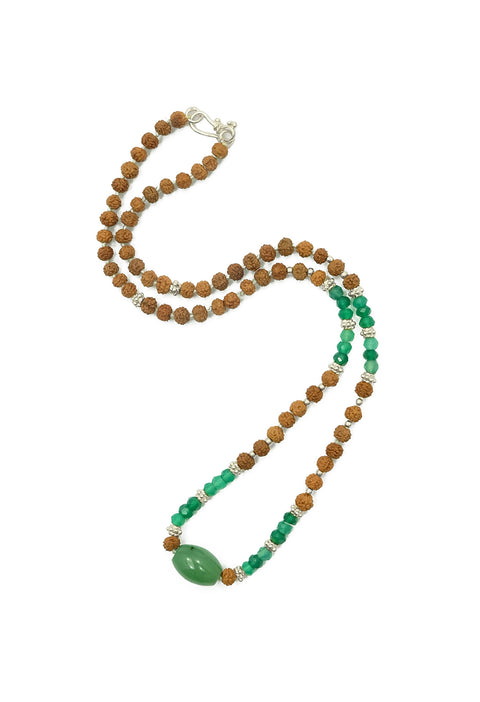 Maharani Choker in Green Agate
