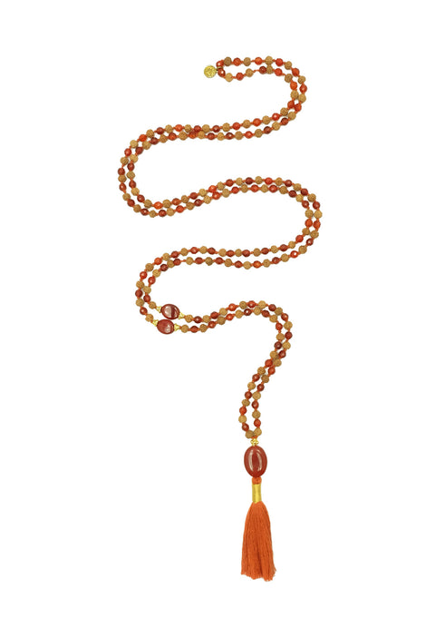 Jaiho in Carnelian Mala