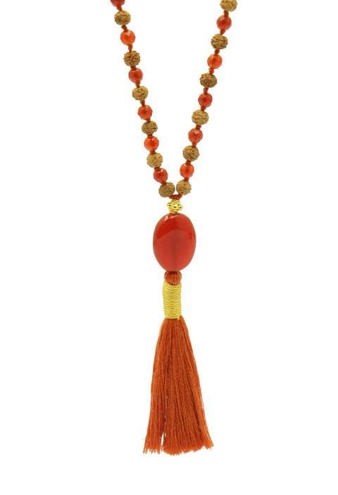 Jaiho in Carnelian Mala