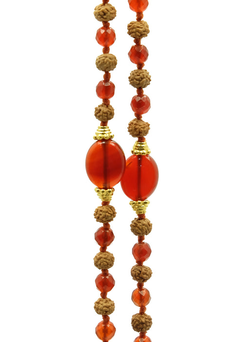 Jaiho in Carnelian Mala