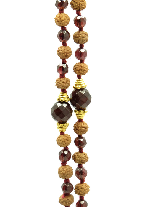 Jaiho in Garnet Mala