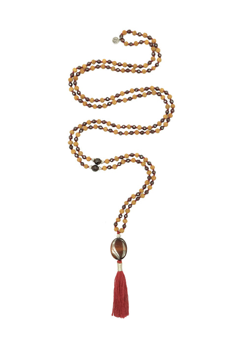 Jaiho in Carnelian Mala