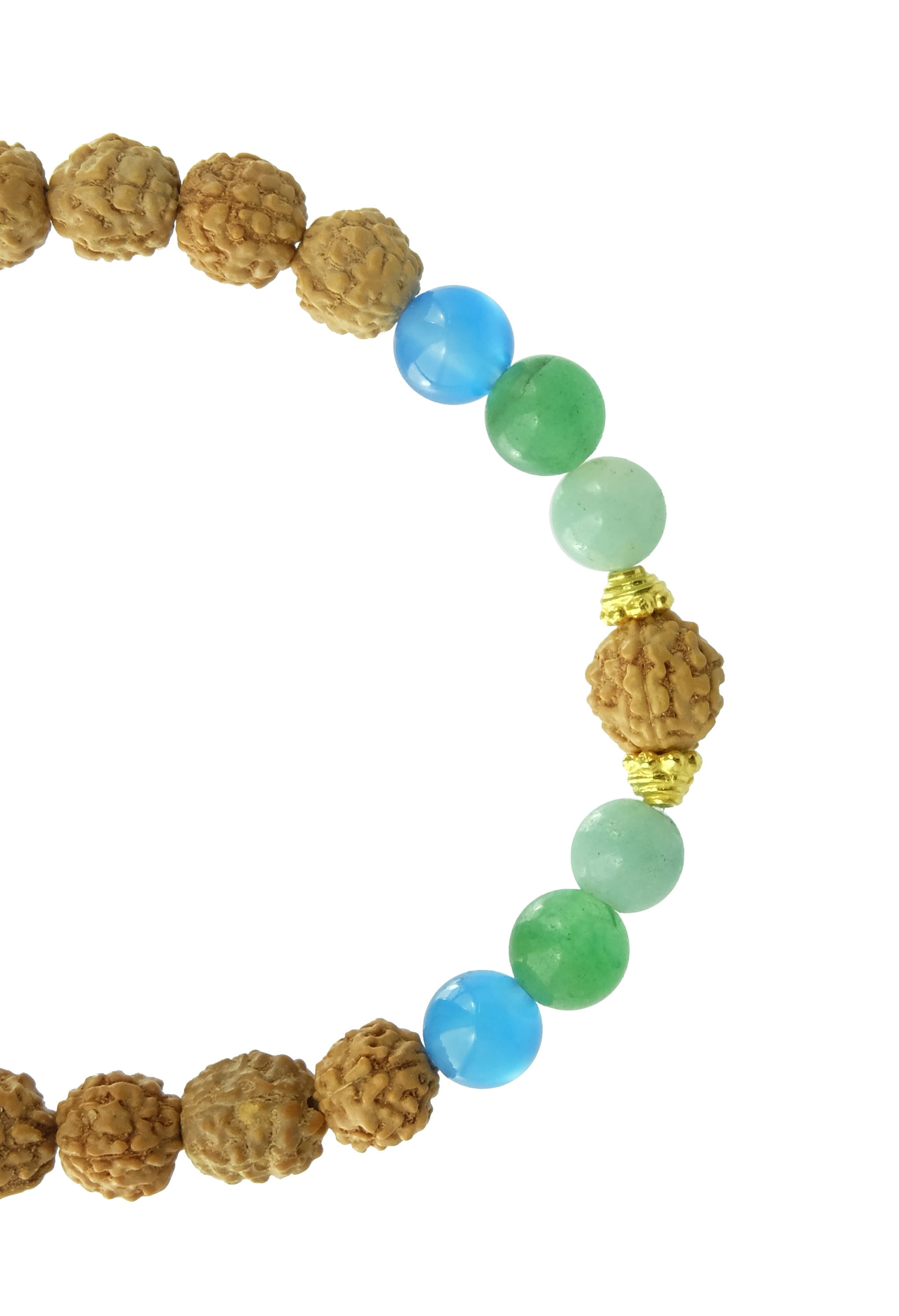 Water Element Bracelet Aum Rudraksha