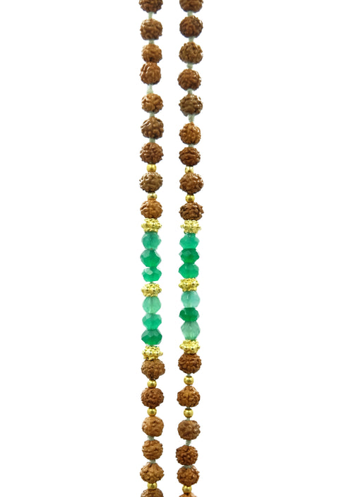 Maharani Choker in Green Agate